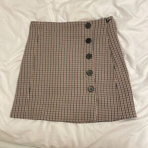 Plaid mini skirt